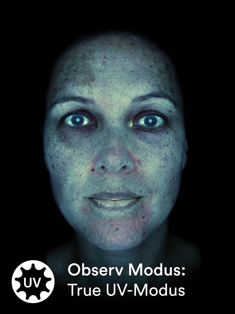Modus: True UV-Modus/Hautgesundheit bzw. Hautzustand